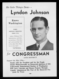 Congressional campaign poster